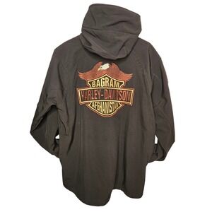 HARLEY DAVIDSON OAKLEY Bagram Afghanistan Biker Retro Jacket Men‎ XXL Motorcycle